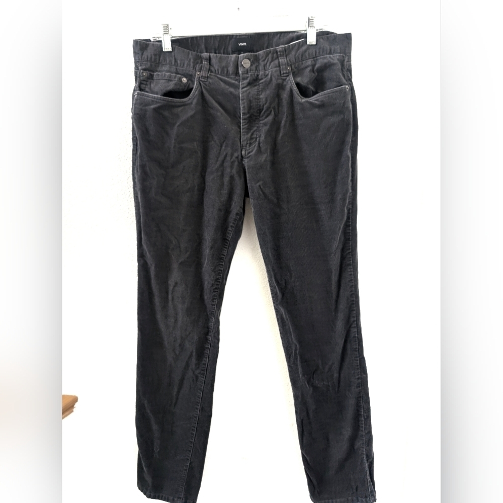 Vince Corduroy Pants 34 Gray Straight Leg‎ M2797-2299
